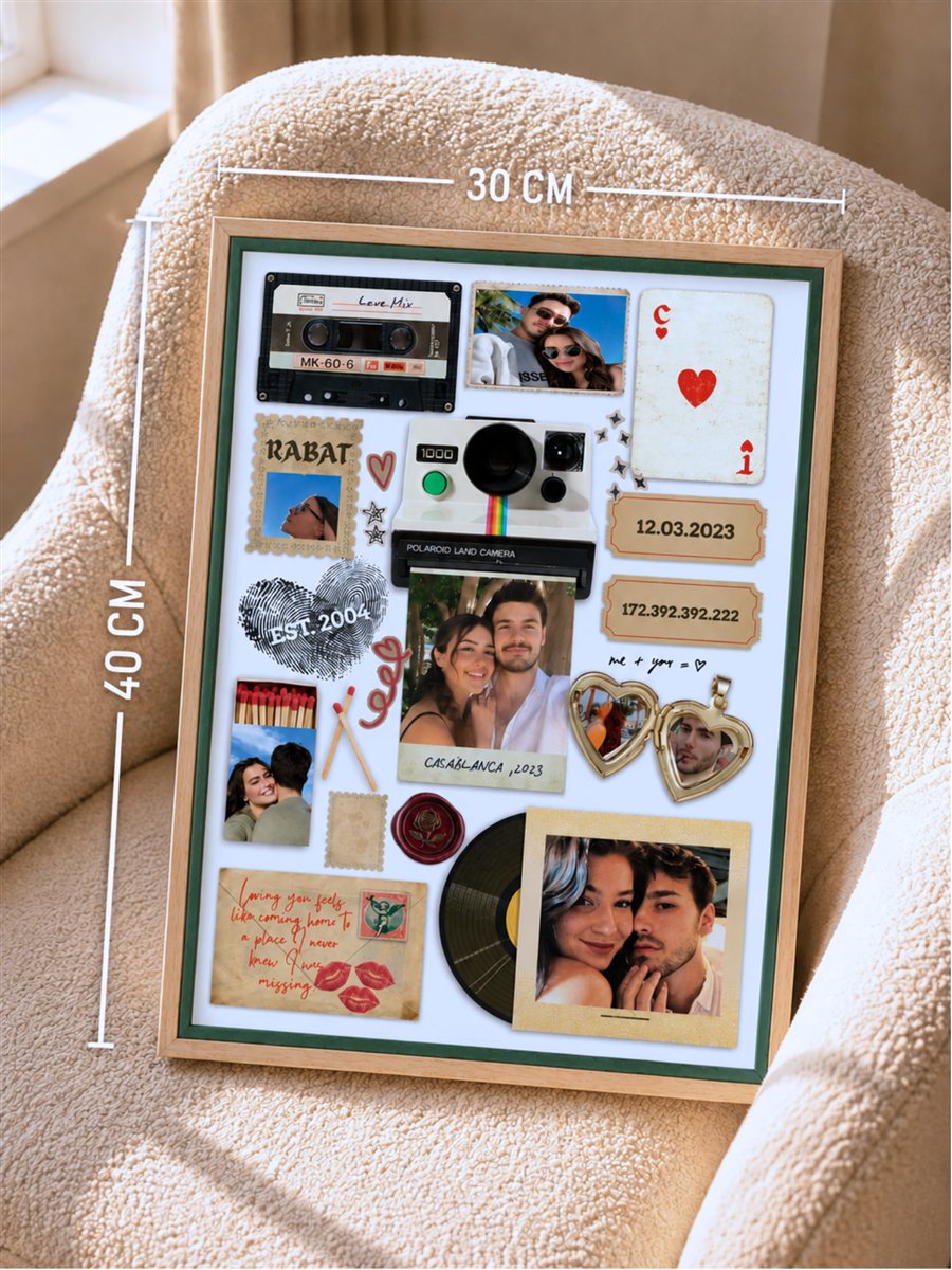 Cadre Matchbook personnalisé style vintage